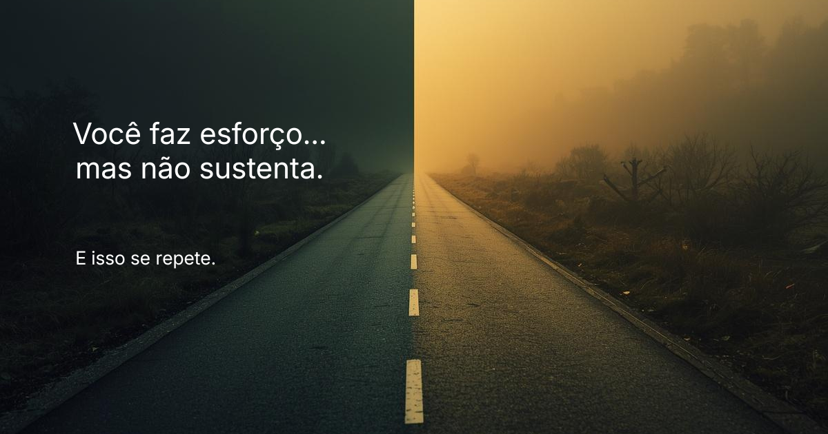 Você faz esforço mas não sustenta