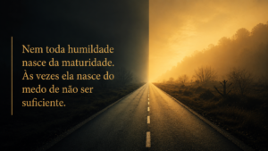 Quando a humildade vira dependência da validação externa